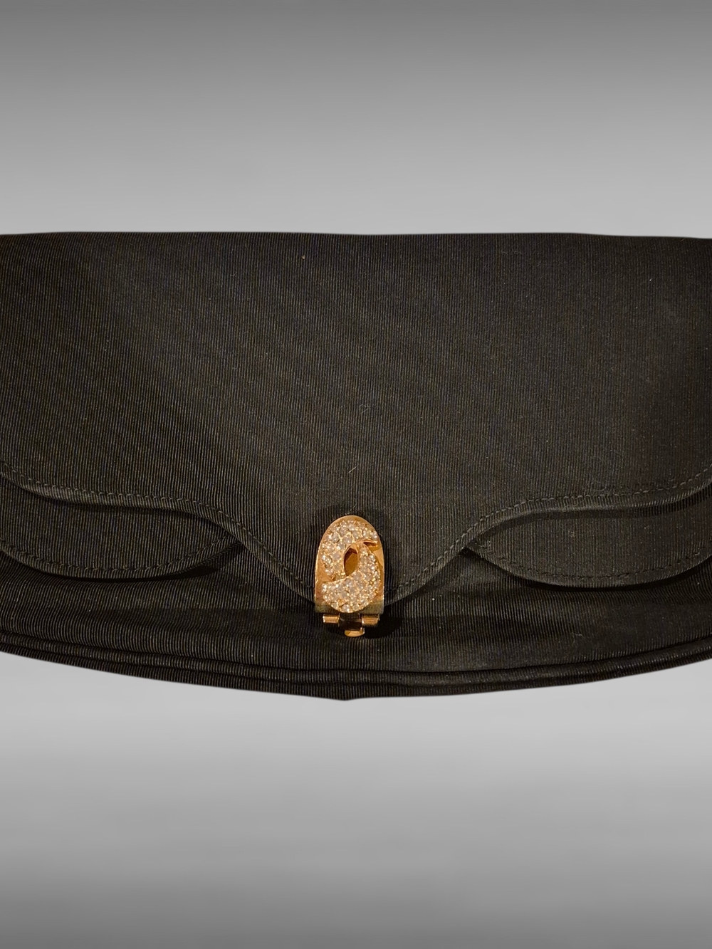 1940s-1960s Vintage Garay Black Evening Clutch